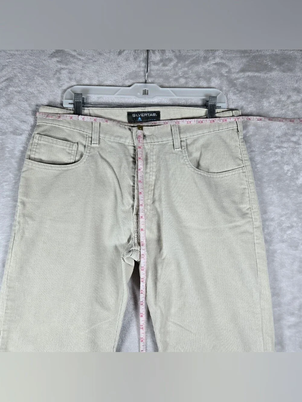 Vintage Levi's Silvertab Boot Fit Corduroy Pants Mens 33x30 Tan Skater Y2K Bell
